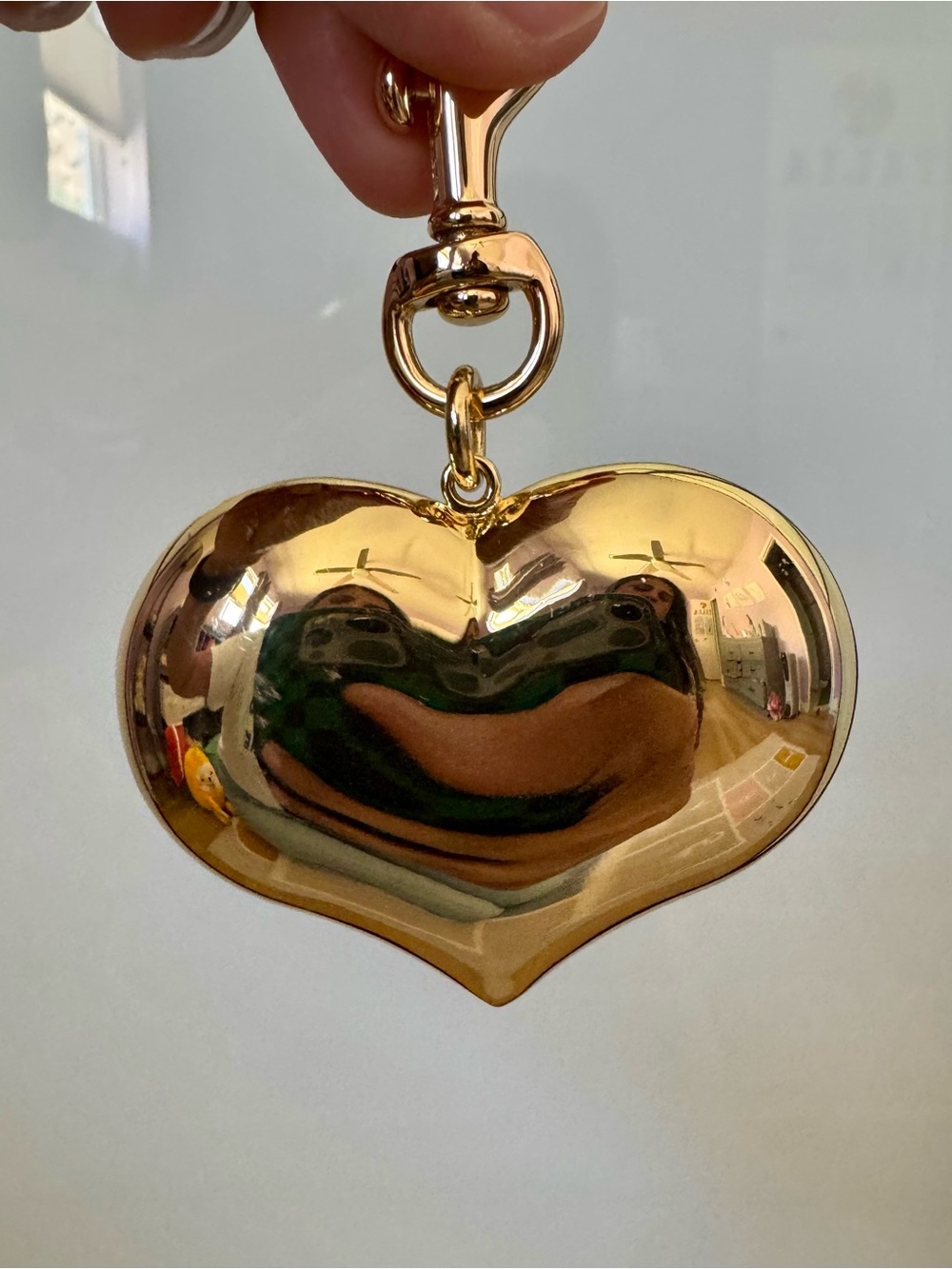 Clare V - Mylar Heart Charm in Gold